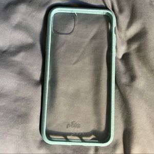 iPhone 11 Pro Max Clear and Blue Pela Case